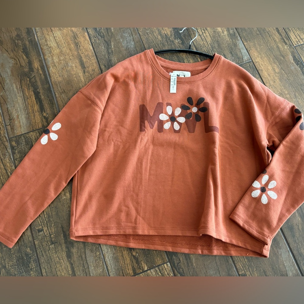 Madewell MWL Warm Umber Floral Easygoing Sweatshirt - Picture 4 of 9